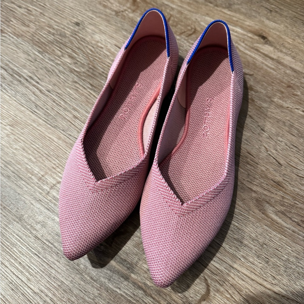Rothy's Pink and Blue Women's Flats